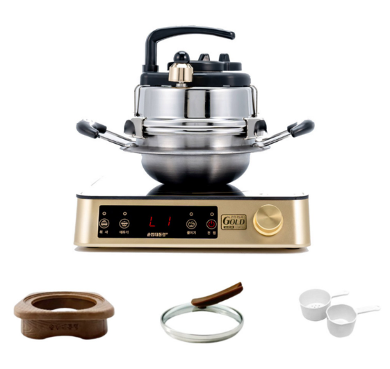 솥밥대통령 가정용 IH 전자동 압력 가마솥 세트 2인용