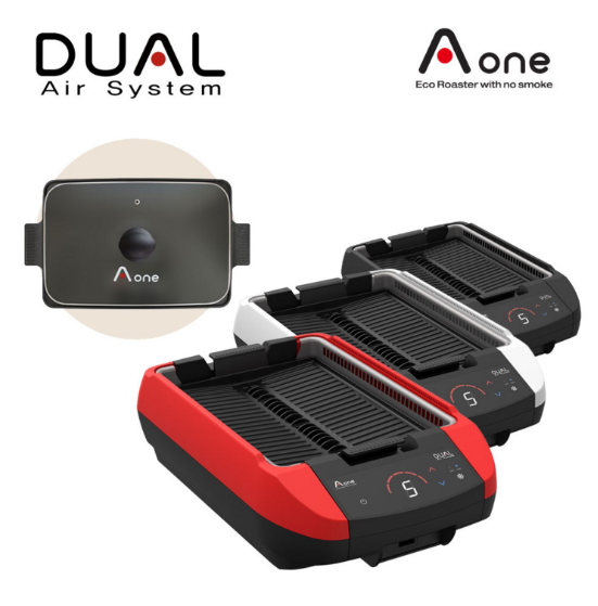 연기없는 전기그릴 에이원 듀얼그릴 멀티팬Set 특허3종 AOG-K200