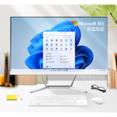 일체형PC 디클 올인원 PC A238N+오피스365 쿼드코어 24형 컴퓨터 베사홀 FHD Win11