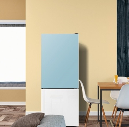 하이얼 아쿠아 글램글라스 스마트 콤비 냉장고 HRP176MDMW 172L 블루