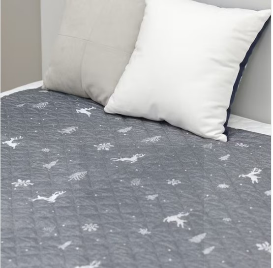 한일의료기 탄소 전기요 전기매트 국내생산 워셔블 눈꽃사슴 온열매트