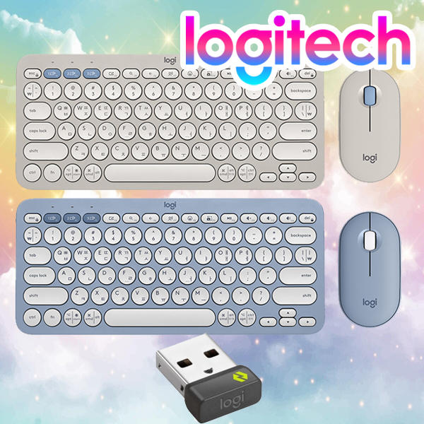 로지텍 코리아 페블 2 콤보 무선 블루투스 키보드 마우스 세트 / K380S + M350S + 로지볼트수신기