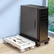 RUN기술 컴퓨터 본체 받침대 PC 이동식 선반